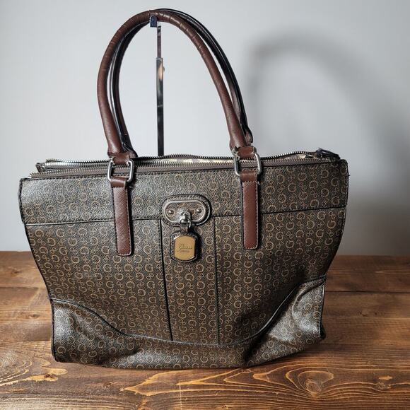 Womens Guess Purse Handbag Brown Shoulder Bag 15x12x5 - Picture 1 of 10
